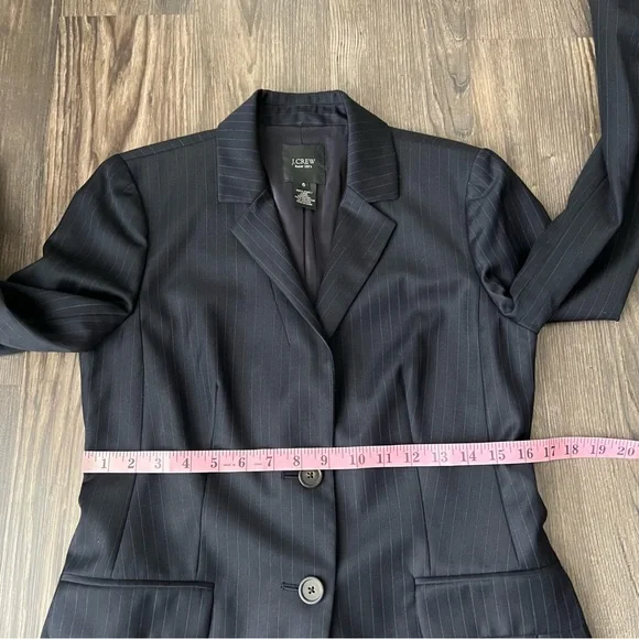 J.Crew Super 120s Wool Pinstripe 2-Button Blazer - Picture 14 of 16